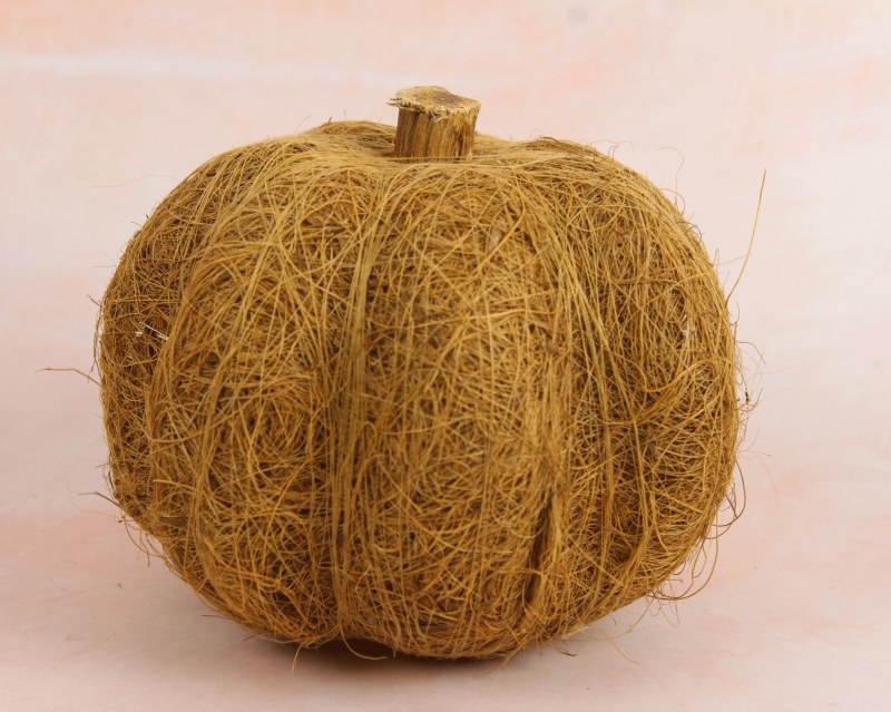 Sisal Decorative Pumpkin Natural 15cm