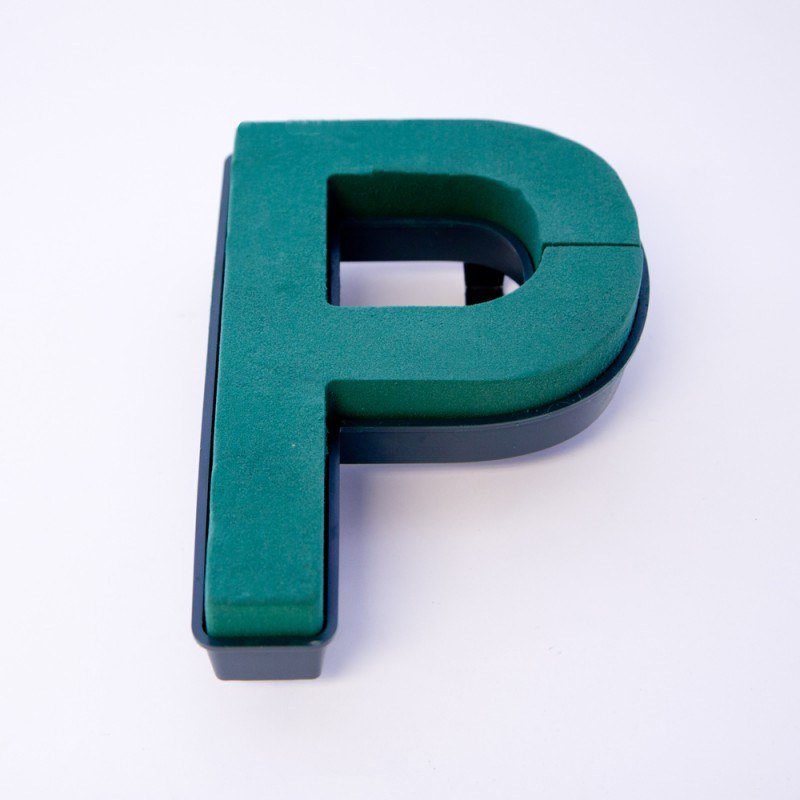 Oasis clip on foam letter P