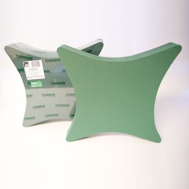 2 x 15 inch ideal florist foam cushion tribute shape
