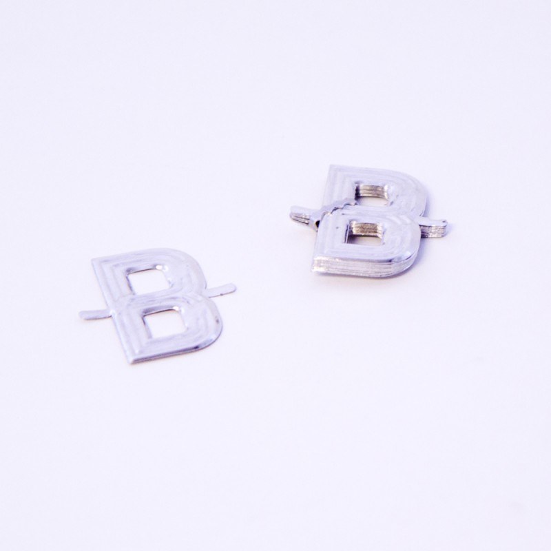 Aluminium Florist Letter B 4cm