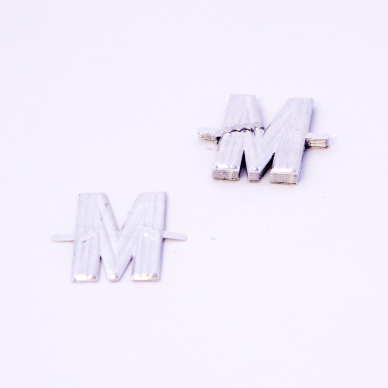 Aluminium Florist Letter M 4CM