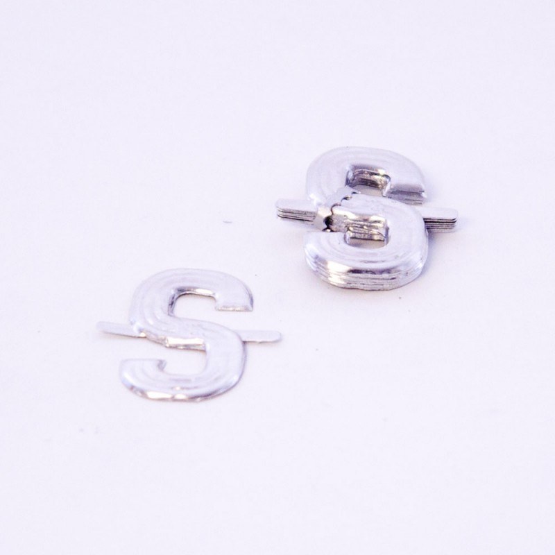 Aluminium Florist Letter S 4CM