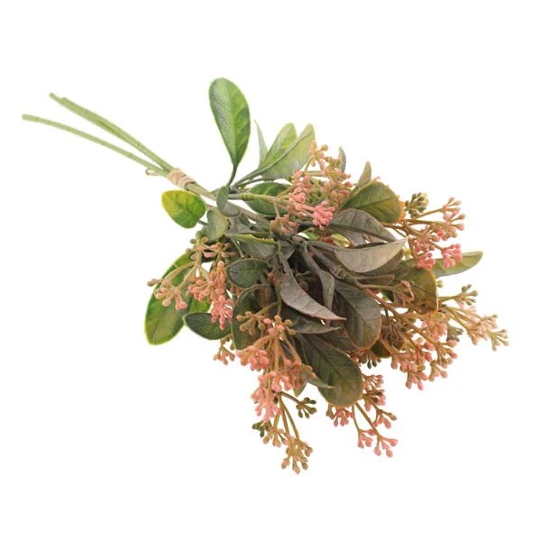 Faux Lavender Seeded Bunch Pink 38cm