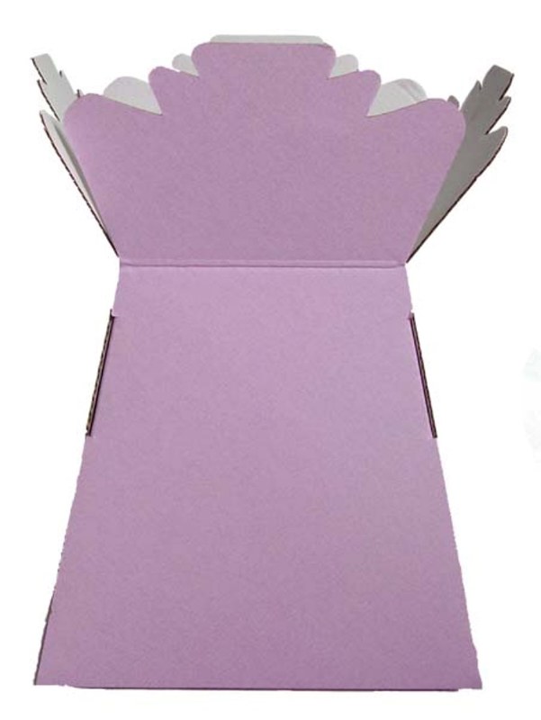 Box of 30 lilac living florist vases, height-25cm