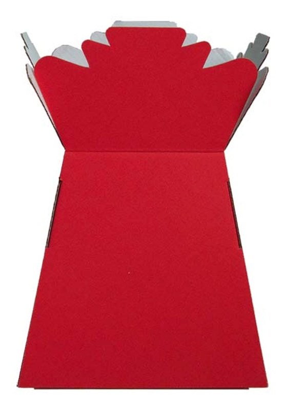 Box of 30 red living florist vases, height-25cm