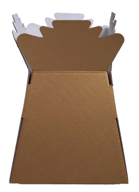 Box of 30 gold living florist vases, height-25cm