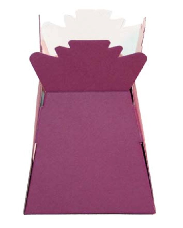 Picture of Box of 30 burgundy living florist vases,height-25cm