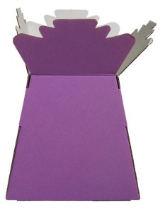 Box of 30 purple living florist vases, height-25cm