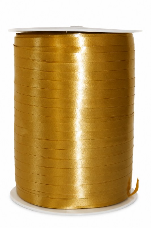 Gold curling ribbon, 4.8mm x 500m