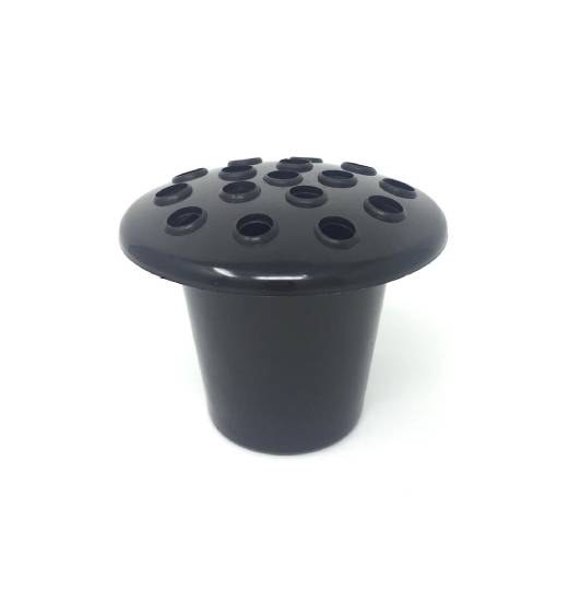 Florist Grave Pot Black Lid x 10