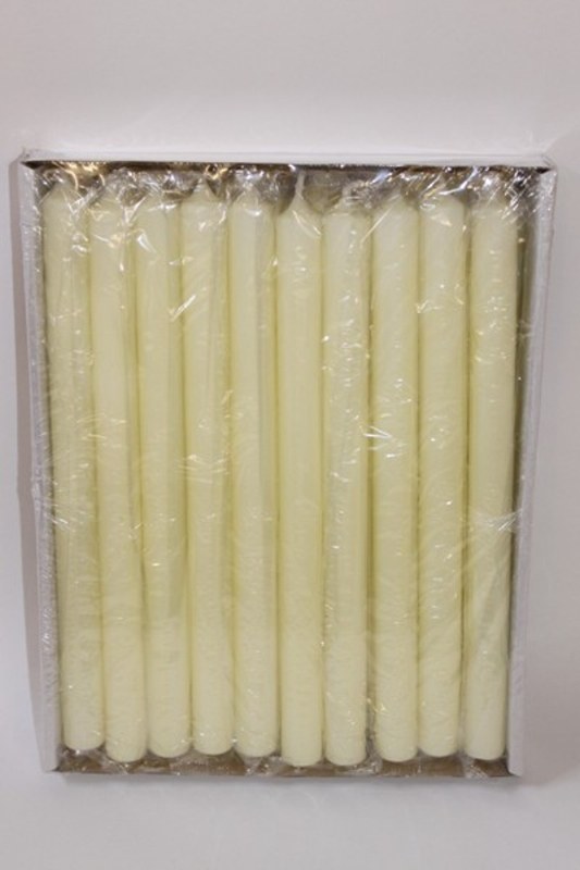 20 Ivory church candles,300mm/22mm