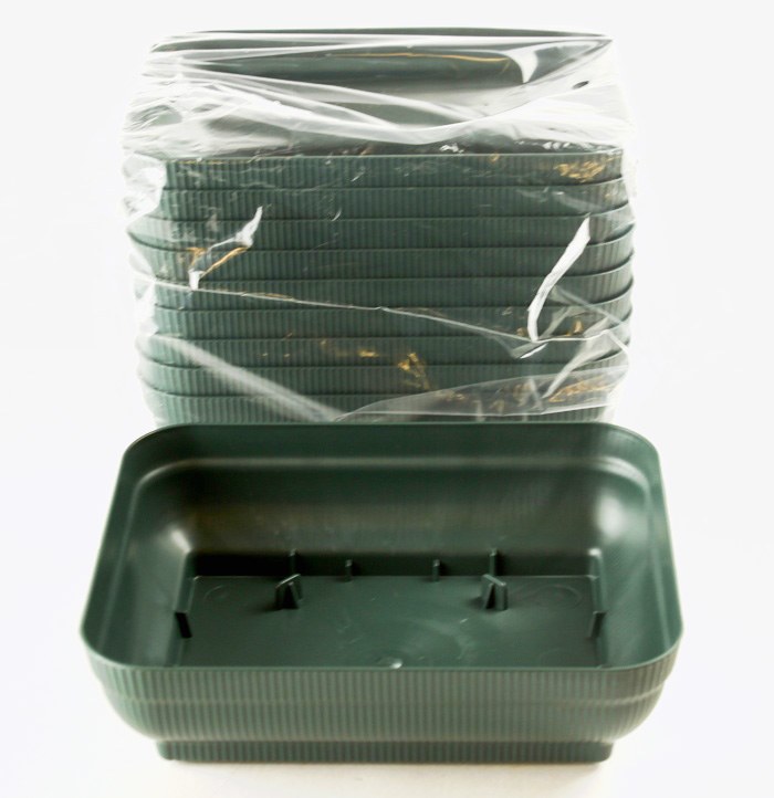 Florist Ulswater Dish Green x 10pcs