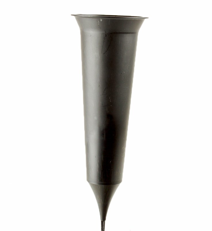 Plastic Grave Spike Vase x 5 Pcs Black