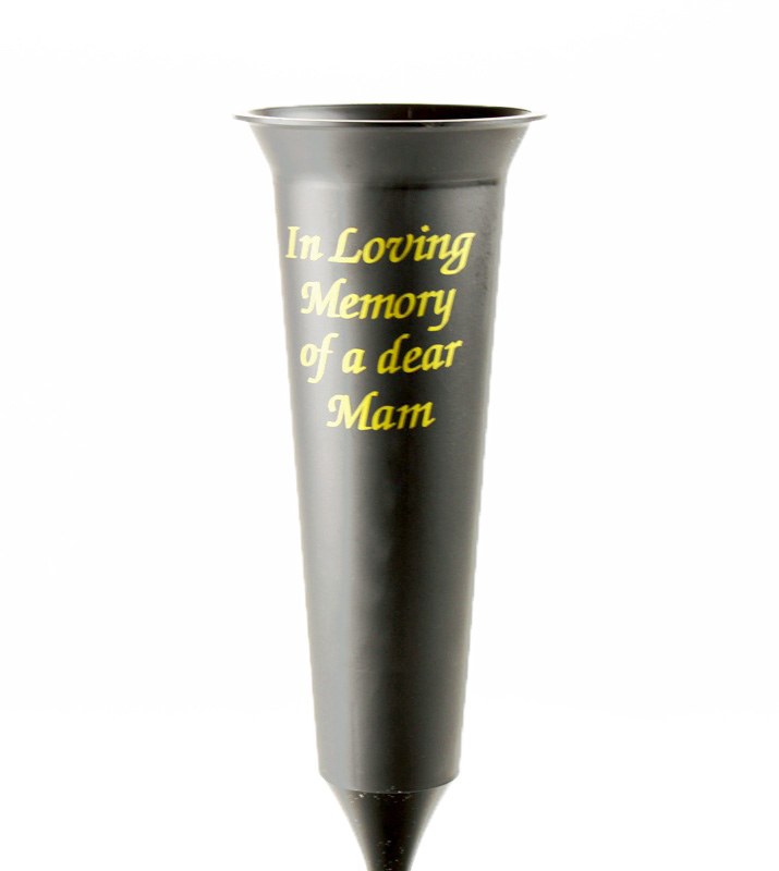 Florist Grave Vase In Loving Memory Of A Dear Mam x 5pcs
