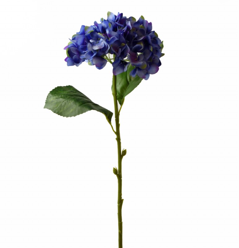 Blue/ Violet Artificial Hydrangea Stem 23.5"