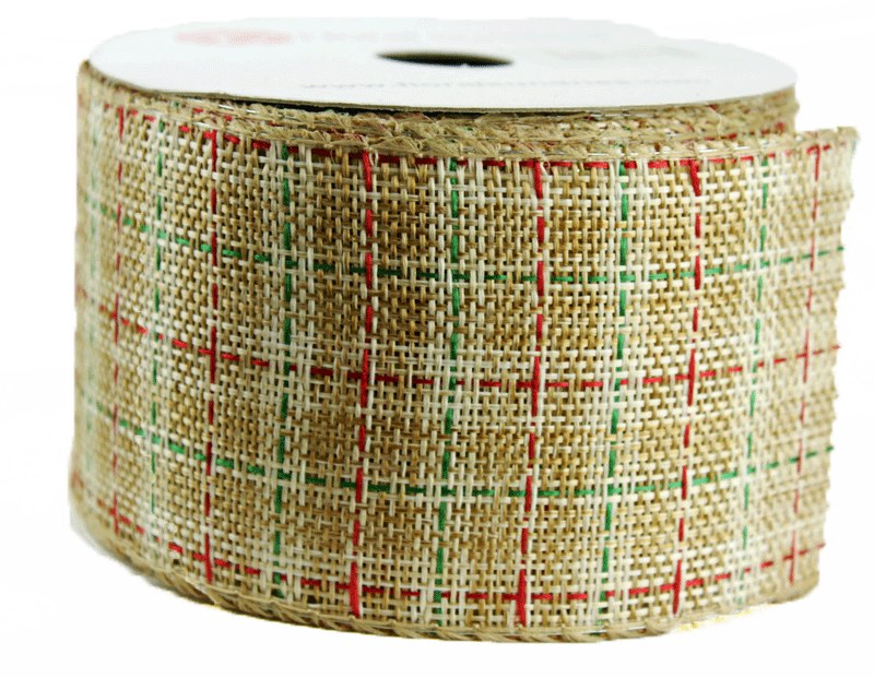 Picture of Ribbon Check Wired Edge 2.5" x 10 Yards