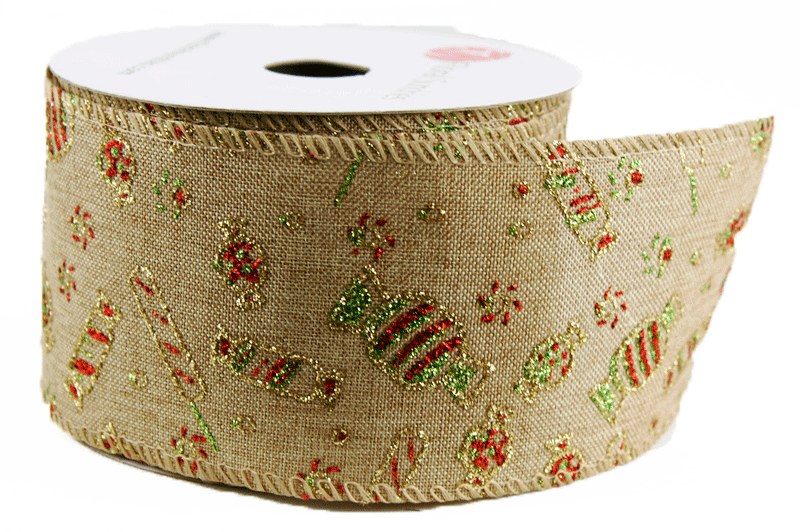 Picture of Christmas Ribbon Wired Edge 2.5" x 10 Yards