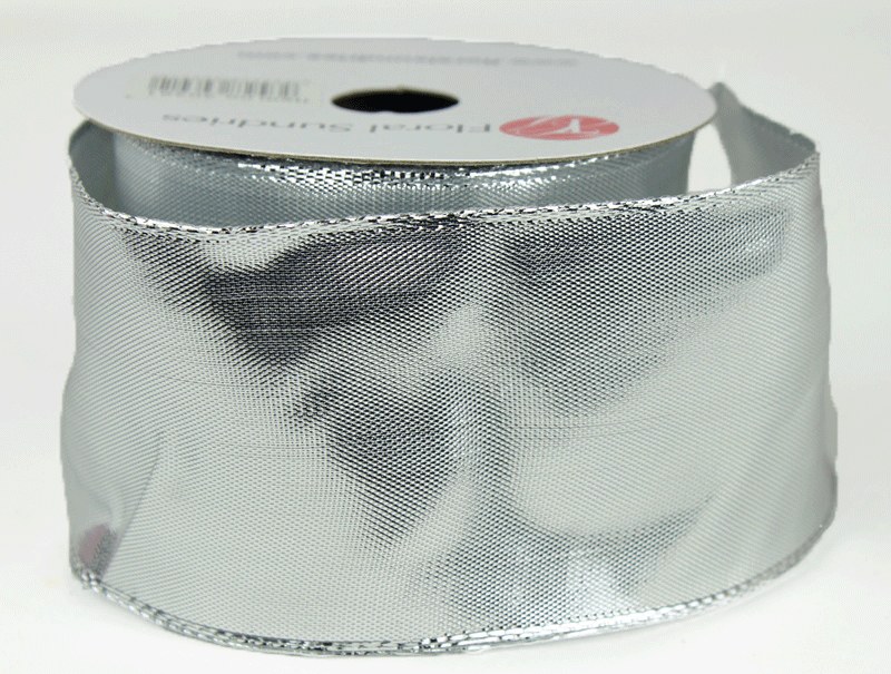 Metallic Wired Edge Ribbon 2.5" x 10Yards