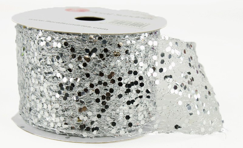 Picture of Glitter Sequin Ribbon 2.5" x 10 Yards