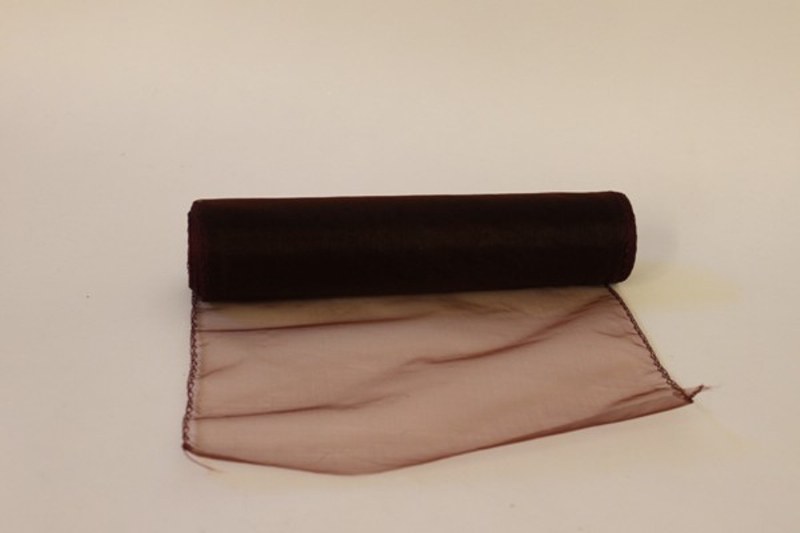 Wine decorative organza fabric, 25cm x 10m