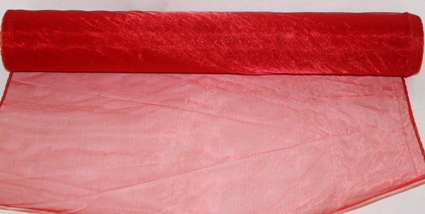 Red organza fabirc 0.4m x 10m