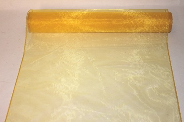 Yellow organza fabirc 40cm(approx) x 10m