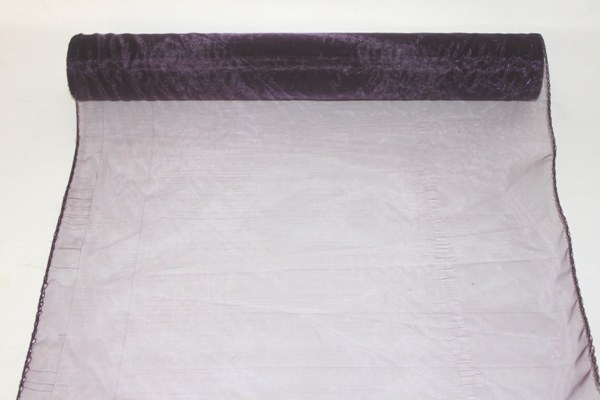 Aubergine organza fabric 40cm(approx) x 10m