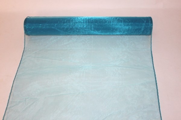 Turqouise organza fabric 40cm(approx) x 10m