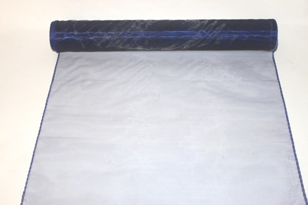 Navy organza fabric 40cm x 10m