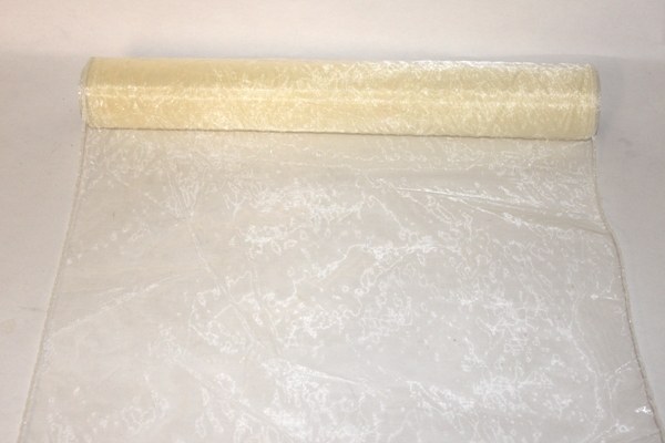 Cream organza fabric 40cm(approx) x 10m