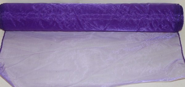 Purple organza fabric 0.4m x 10m