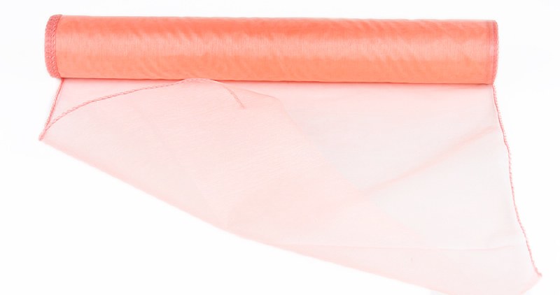 Peach Organza Fabric 0.4m x 10m