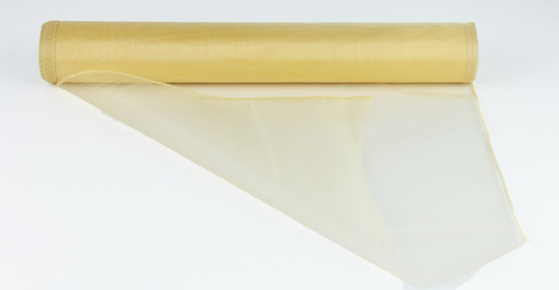 Light Gold Organza Fabric 0.4m x 10m