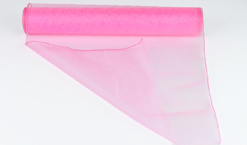 Pale Pink Organza Fabric 0.4m x 10m