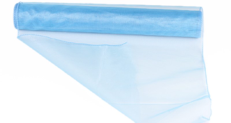 Light Blue Organza Fabric 0.4m x 10m