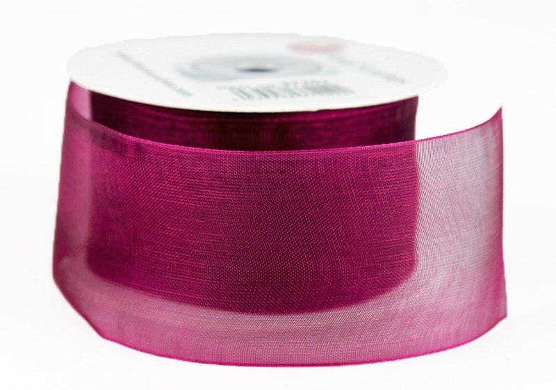 Organza Ribbon Purple 4cm x 25 Yards