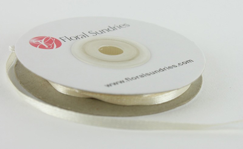 Picture of Satin Ribbon 3mm x 25 Yards Ivory