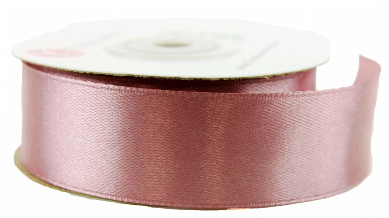 Satin Ribbon 25mm x 25 Yards Rose Pink