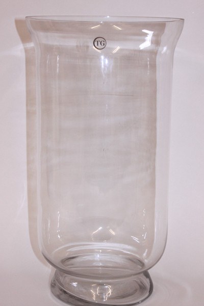 Glass hurricane vase lantern, height-38cm