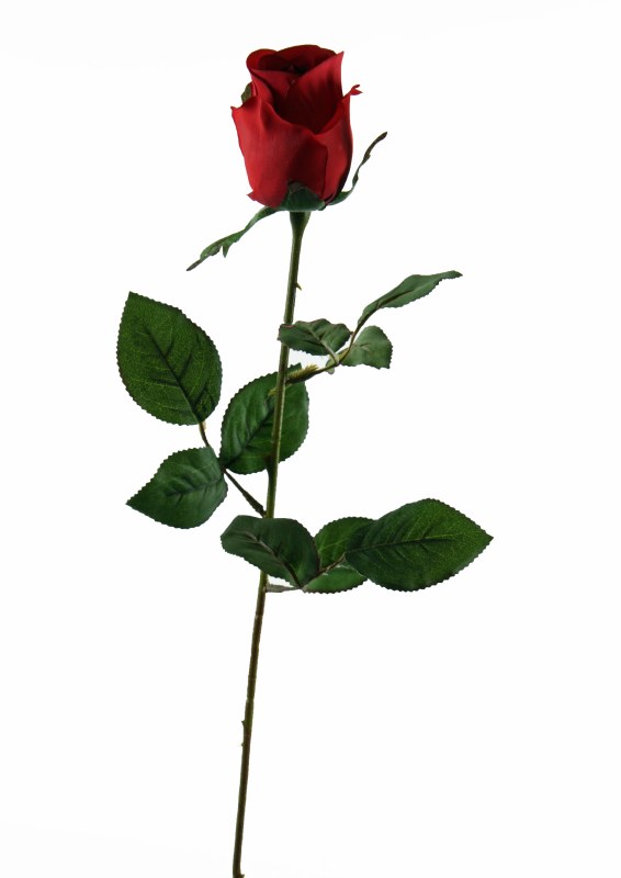 Picture of Artificial Single Stem Red Rose 26.5"