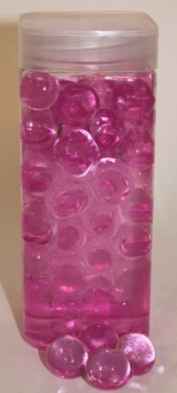 450gr Pink giant decorative ready made gel pearls