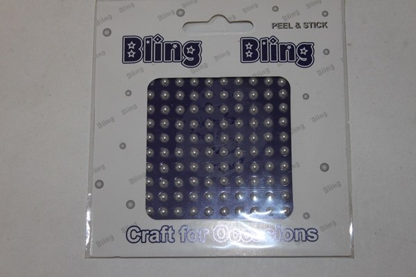 Picture of Pearl 4mm bling bling craft stickers
