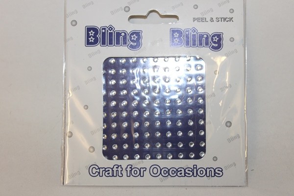 Picture of Clear diamante 3mm bling bling craft stickers