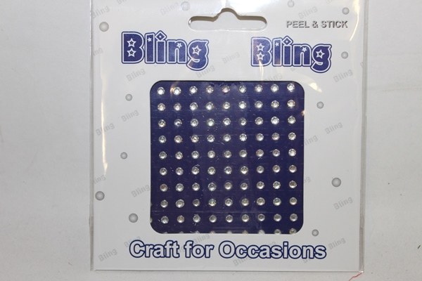 Iridescent diamante 3mm bling bling craft stickers