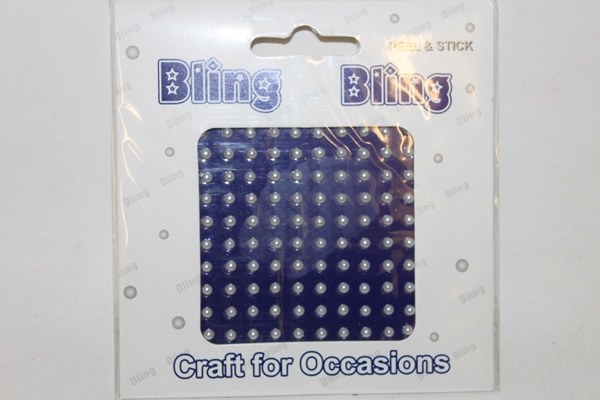 Pearl 3mm bling bling craft stickers