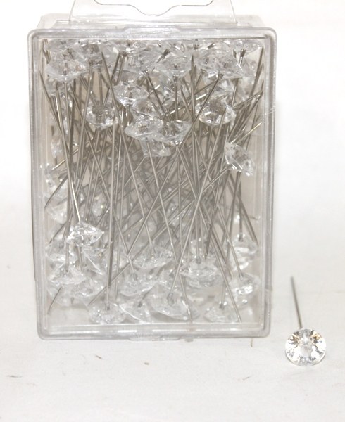 Diamante pins large x100