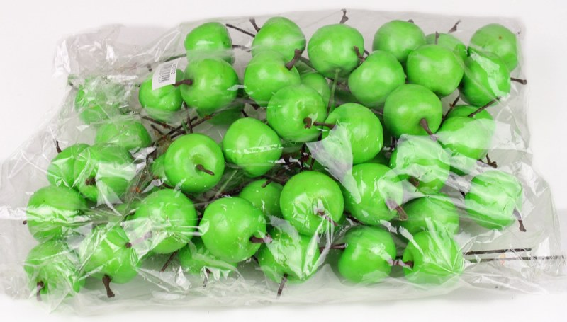 Decorative Green Artificial Apples 3.5cm x 50pcs