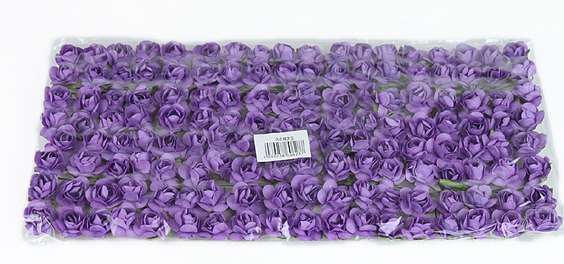 Purple Paper Tea Roses x 144pcs- 2cm