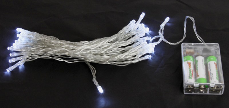 Battery Fairy Lights LED Ice White x 40 pcs