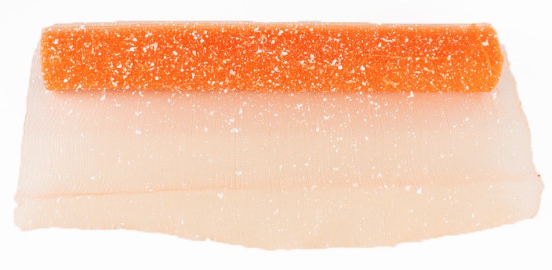 Mesh Decorative Fabric Snow 50cm x 3.5Yards Orange